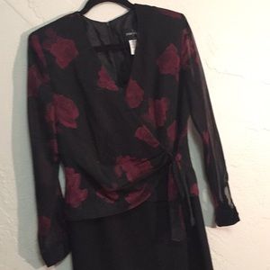 John Roberts Wrap Top Dress